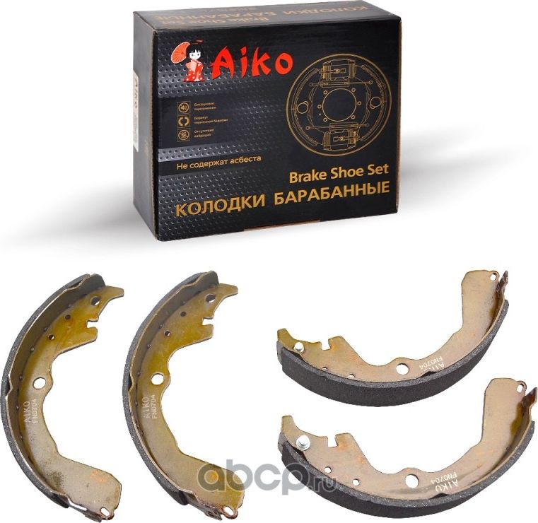 Колодки барабанные TOYOTA Matrix / PONTIAC VIBE (2002-2008) (Aiko). Артикул FN0704