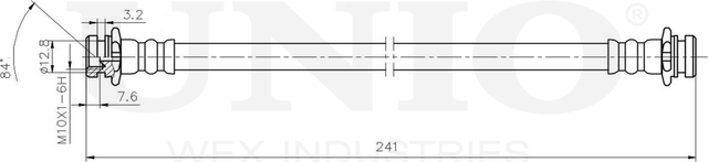 Шланг тормозной (Unio). Артикул BRH-10004