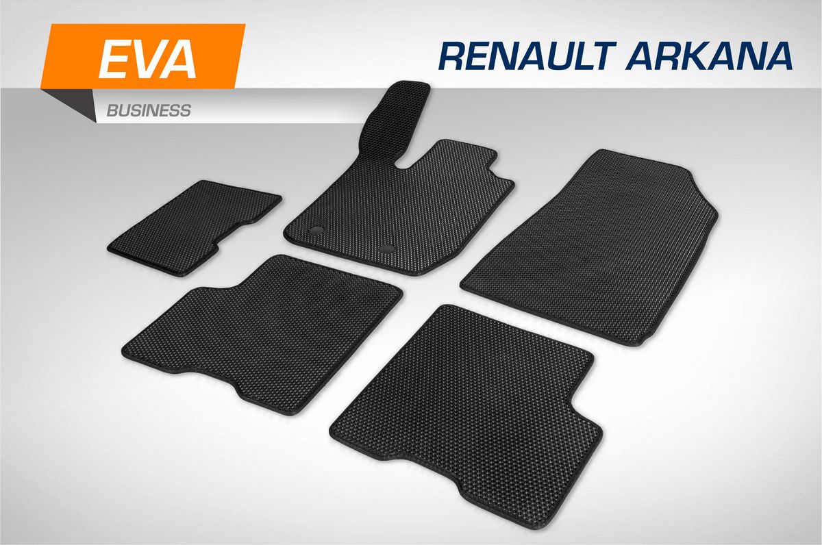 Коврики AutoFlex в салон автомобиля EVA (ЭВА, ЕВА) Business для Renault Arkana 2019-2026. Артикул 3470301