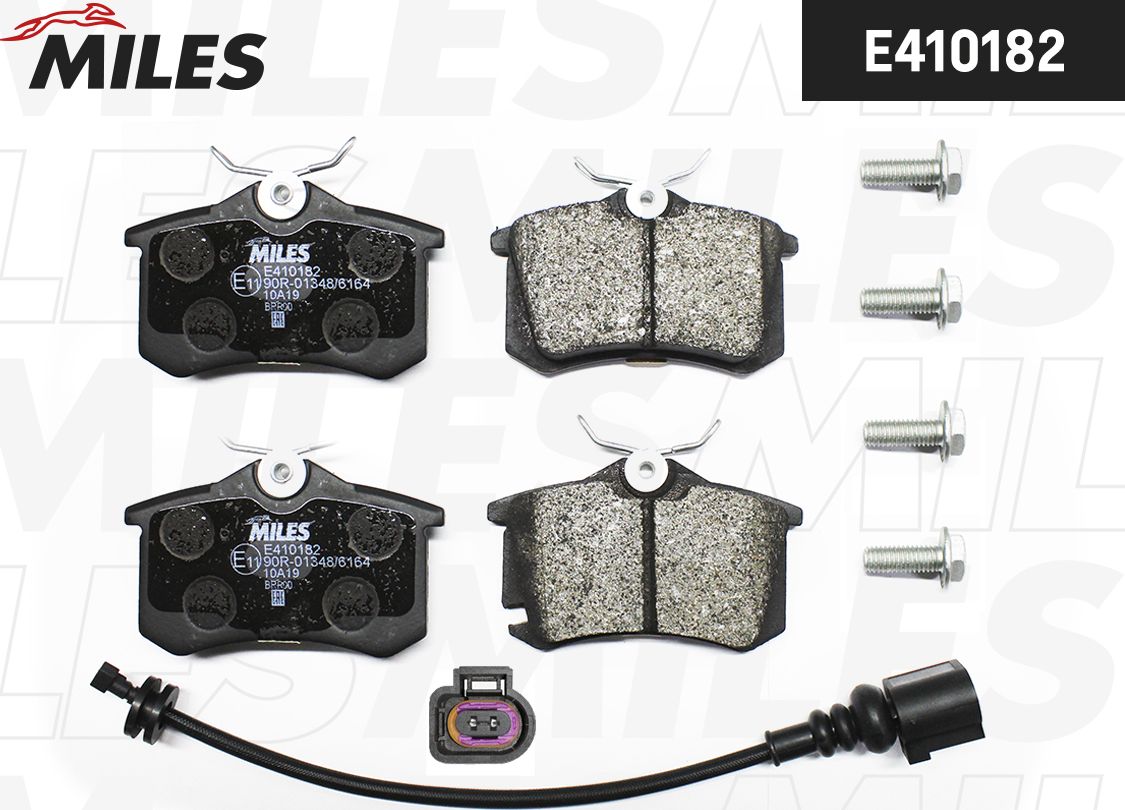 Тормозные колодки Miles (Low-Metallic). Артикул E410182