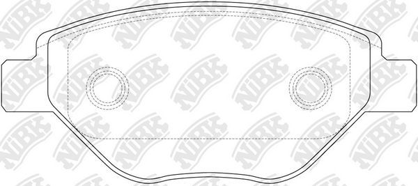 Тормозные колодки NiBK. Артикул PN0362