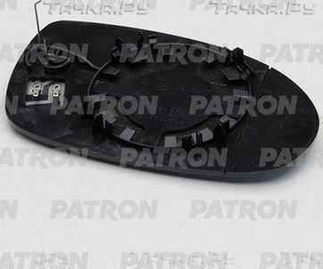 Зеркальное стекло бокового зеркала Patron левое для Citroen C5 I 2001-2004. Артикул PMG0511G01