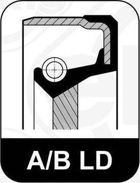 Уплотнительное кольцо Уплотнительное кольцо вала, Elring (FPM (Fluor-Kautschuk)). Артикул 141.950