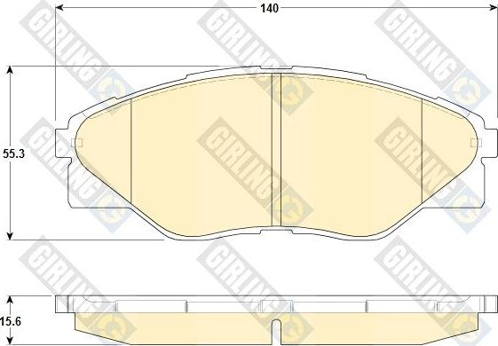 Тормозные колодки Girling. Артикул 6135329