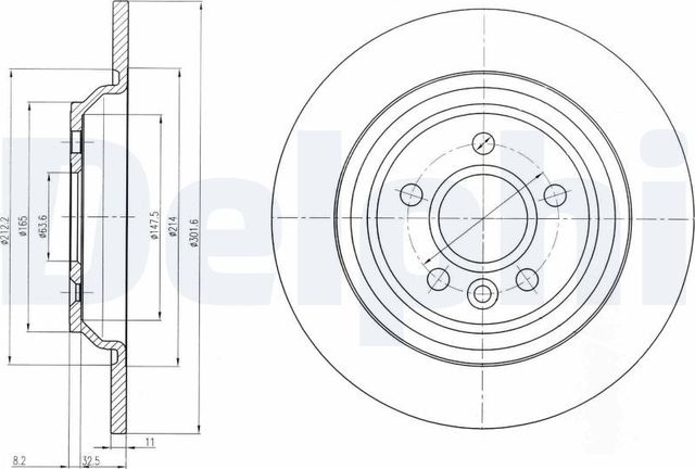Тормозной диск Delphi. Артикул BG4239