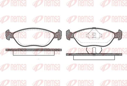 Тормозные колодки Remsa. Артикул 0444.00