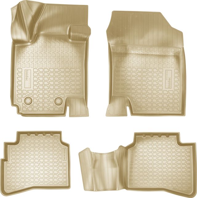 Коврики 3D Норпласт для салона Москвич 3 2022-2026 Бежевый. Артикул NPA11-C38-200-1-B
