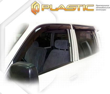 Дефлекторы СА Пластик для окон (Classic полупрозрачный) Toyota Land Cruiser 80 G-80,81 1989-1998. Артикул 2010030300351