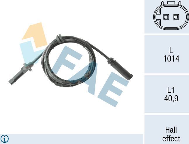Датчик ABS FAE. Артикул 78565