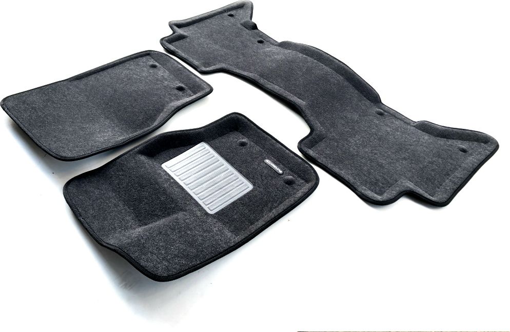 Коврики текстильные Euromat 3D Business для салона Land Rover Range Rover Vogue L405 2014-2021 Темно-серые. Артикул EMC3D-003106G