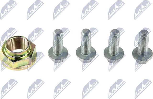 РЕМКОМПЛЕКТ СТУПИЦЫ (БОЛТЫ) ZESTAW DO NR: KLP-BM-019 ГАЙКА, 4 БОЛТА NTY. Артикул KLP-BM-019-Z