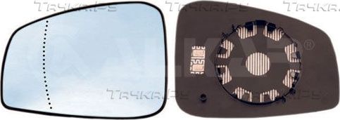 Зеркальное стекло бокового зеркала Alkar левое для Renault Laguna III 2007-2015. Артикул 6481231