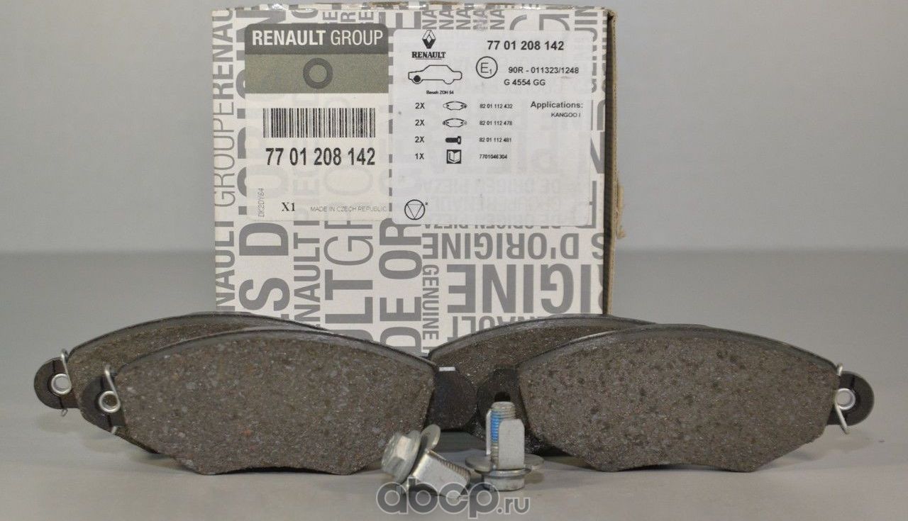 Тормозные колодки Renault. Артикул 7701208142