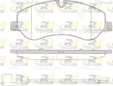 Тормозные колодки RoadHouse передние для Ford Transit VII 2011-2014. Артикул 21520.02