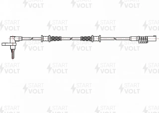 Датчик ABS для а/м Mercedes-Benz Sprinter (06-) перед. лев./прав. 965мм (VS-ABS 1514) (Startvolt). Артикул vs-abs-1514