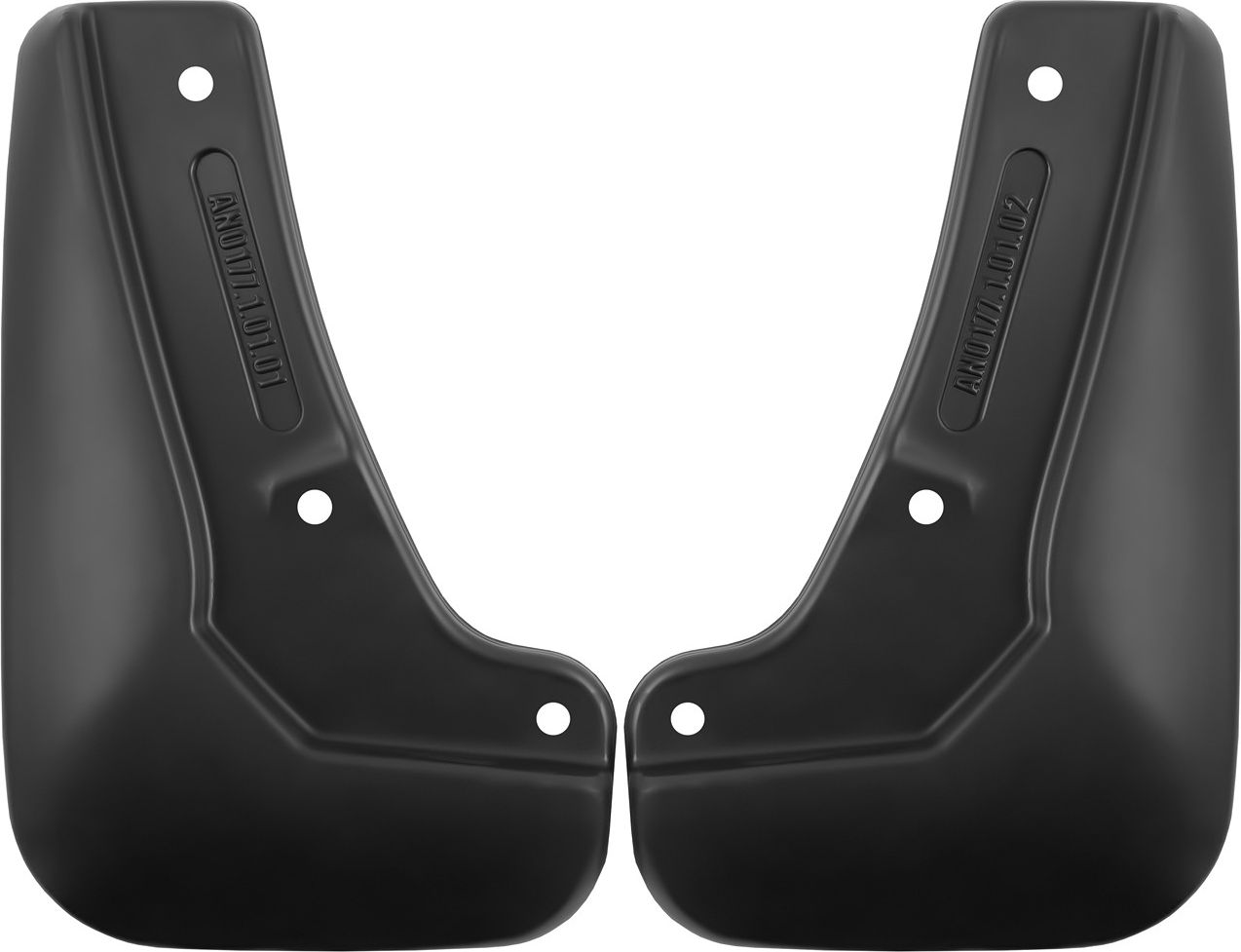 Брызговики Frosch (в пакете) передняя пара (optimum) для Geely Atlas Pro 2021-2026. Артикул NLF.AN0177.1.F13