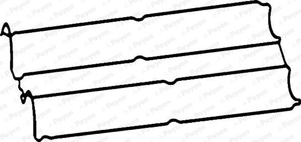 Прокладка клапанной крышки 441724 Payen (резина). Артикул JM5184
