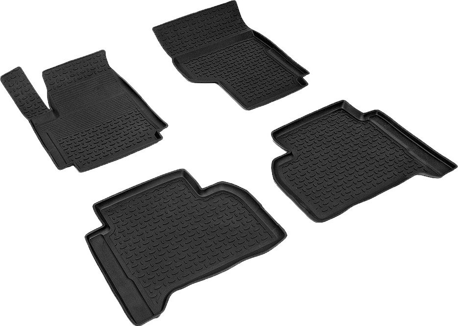 Коврики резиновые Seintex с высоким бортиком для салона Volkswagen Amarok 2010-2026. Артикул 83775