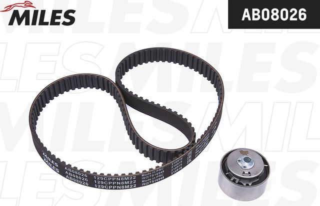 Ремень ГРМ с роликами (комплект) Miles для Zastava 10 2005-2008. Артикул AB08026
