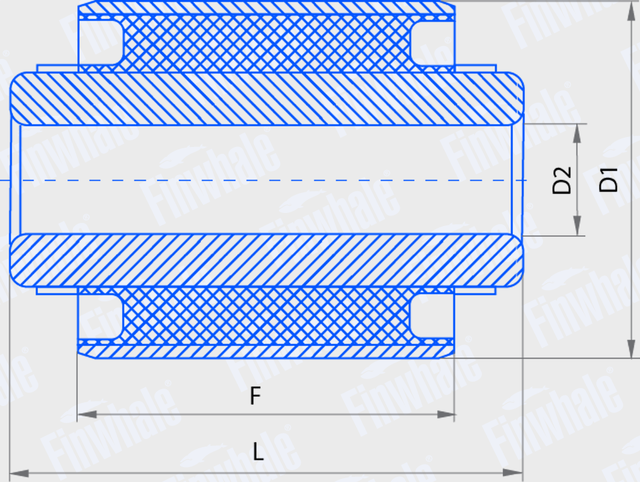 Сайлентблок переднего рычага подвески Finwhale. Артикул SB809