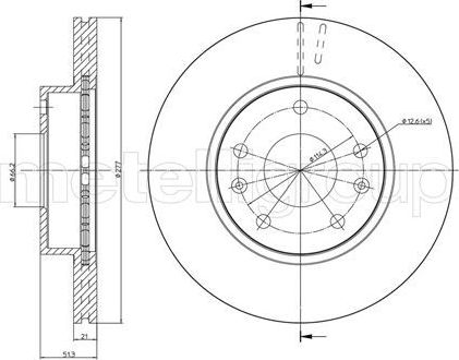 Тормозной диск Trusting передний для Land Rover Freelander I 2000-2006. Артикул DF824
