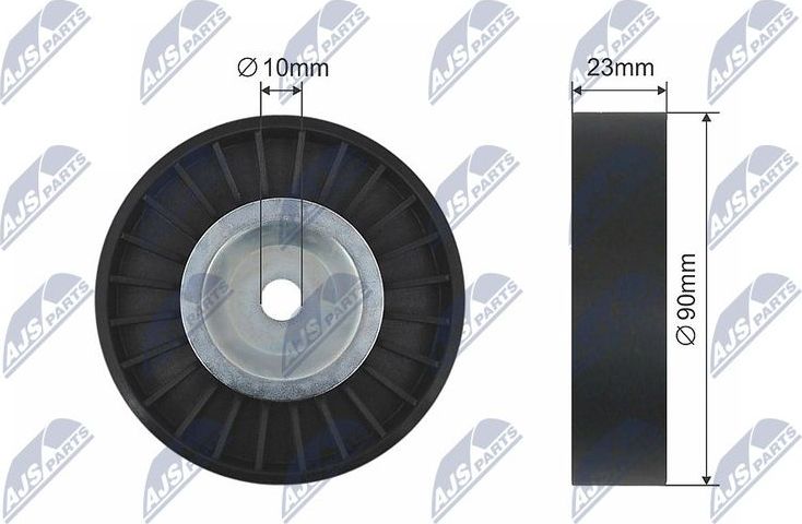 Натяжной ролик (натяжитель) приводного поликлинового ремня NTY. Артикул RNK-SU-012