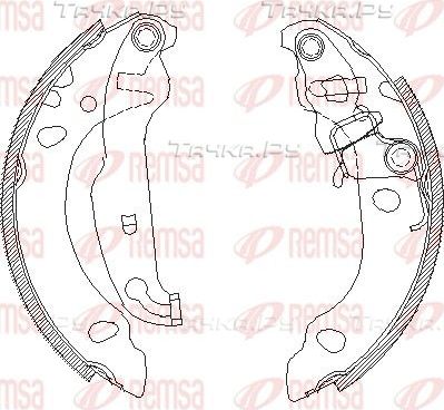 Тормозные колодки Remsa задние для Ford KA I 1996-2008. Артикул 4138.00