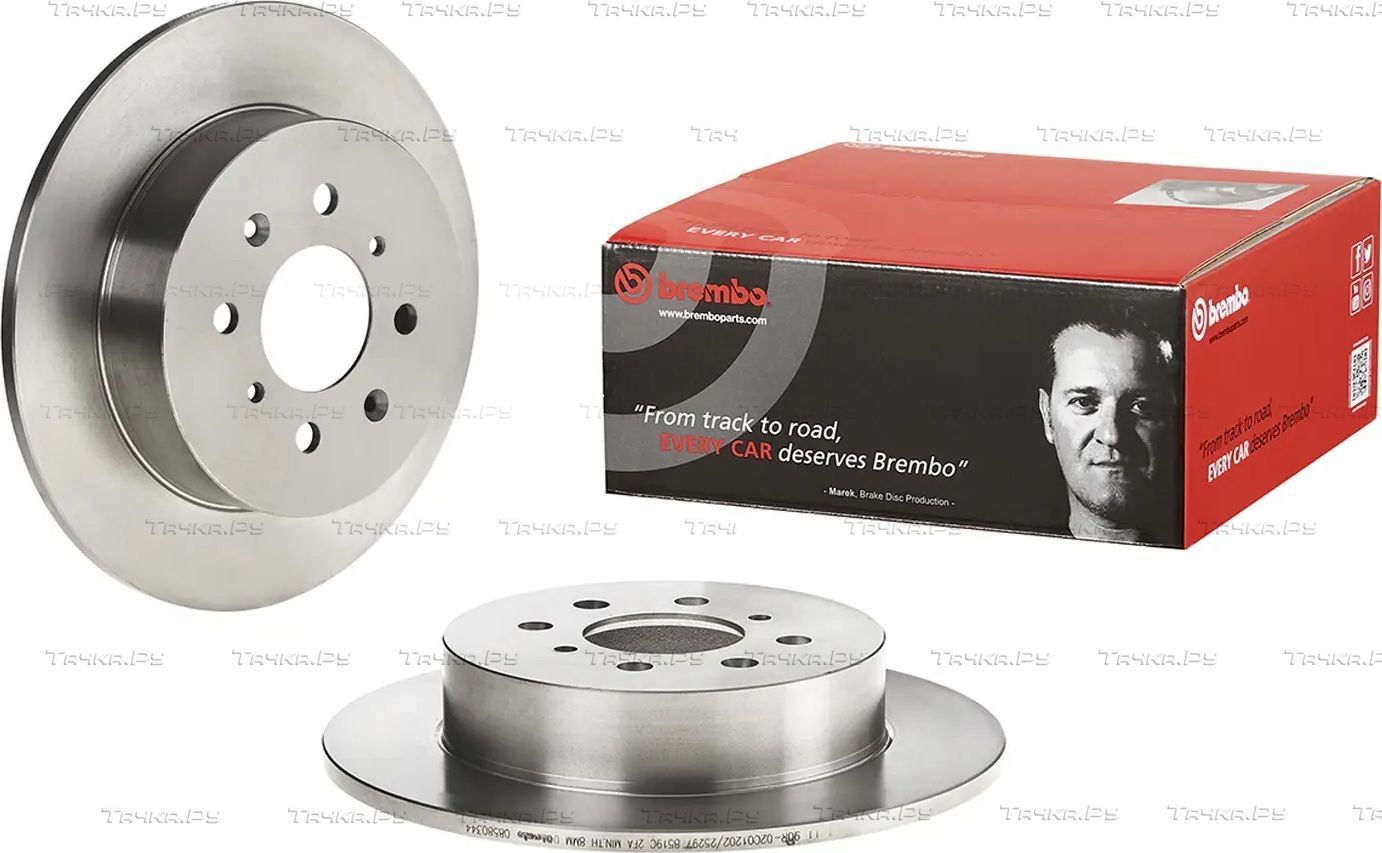 Тормозной диск Brembo PRIME LINE задний для Honda Civic VI 1995-2001. Артикул 08.5803.44