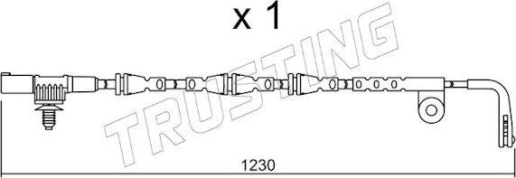 Датчик износа тормозных колодок  Trusting. Артикул SU.255