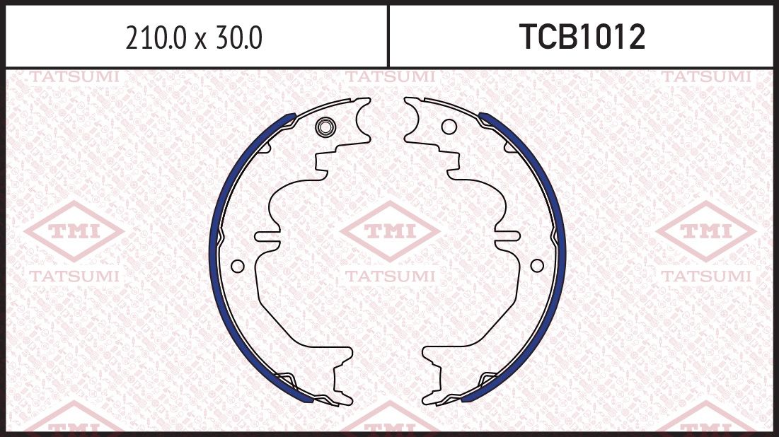 Тормозные колодки барабанные TOYOTA LAND CRUISER PRADO J90/J120/J150 (Tatsumi). Артикул TCB1012