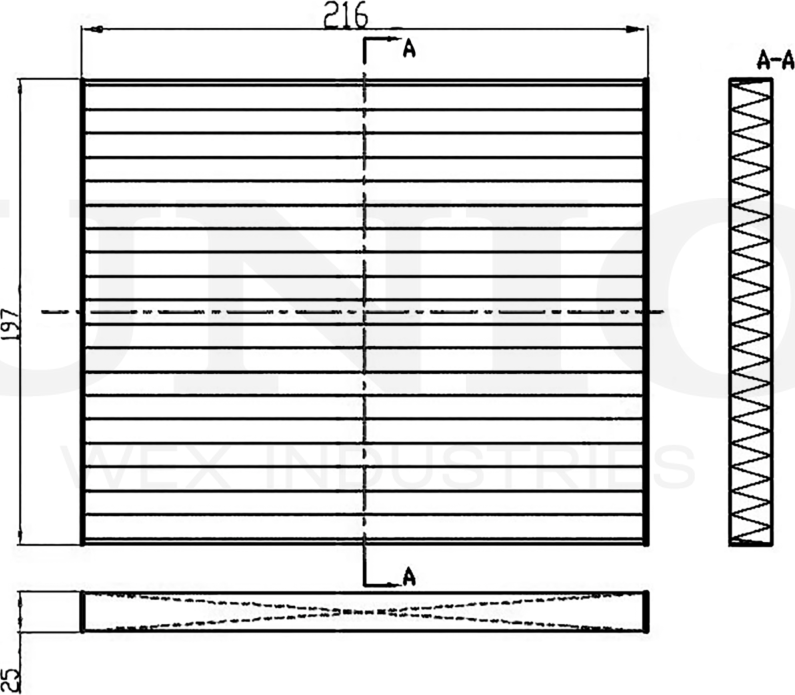 Фильтр салона (Unio). Артикул FLT-40072
