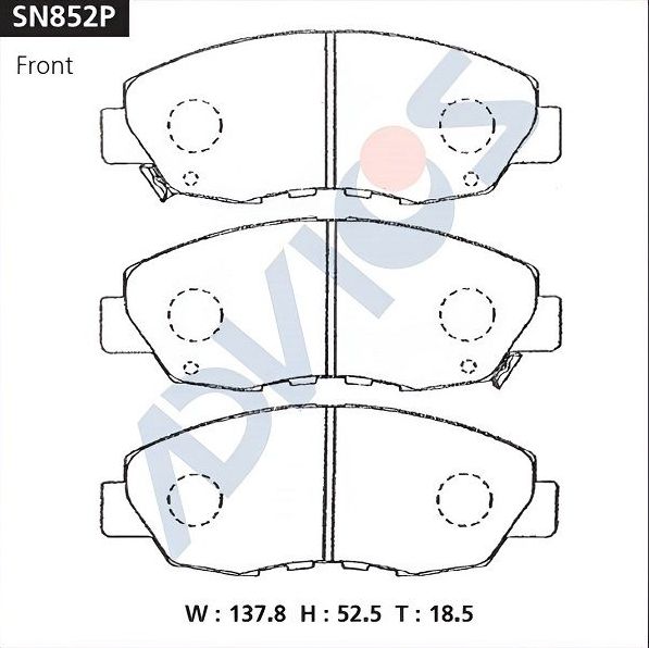 Тормозные колодки Advics. Артикул SN852P