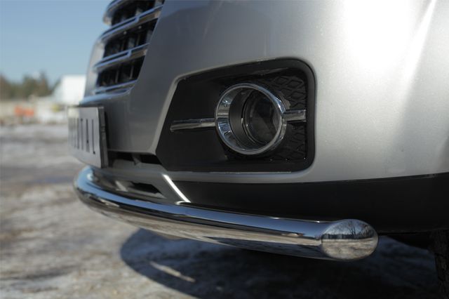 Защита RusStal переднего бампера d63 (дуга) для Great Wall Hover H3 2014-2026. Артикул GWH3Z-0019371