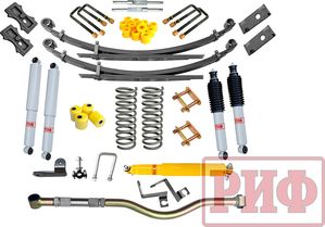 Лифт-комплект РИФ газовый для УАЗ Patriot 2019-2025, лифт 50 мм средний. Артикул RIF-Patr19-B-G