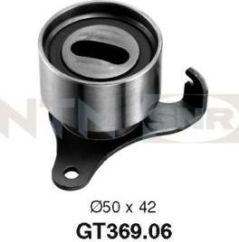 Натяжной ролик (натяжитель) ремня ГРМ NTN / SNR. Артикул GT369.06
