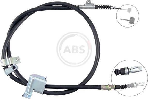 Трос ручника (тросик ручного тормоза) ABS. Артикул K17430