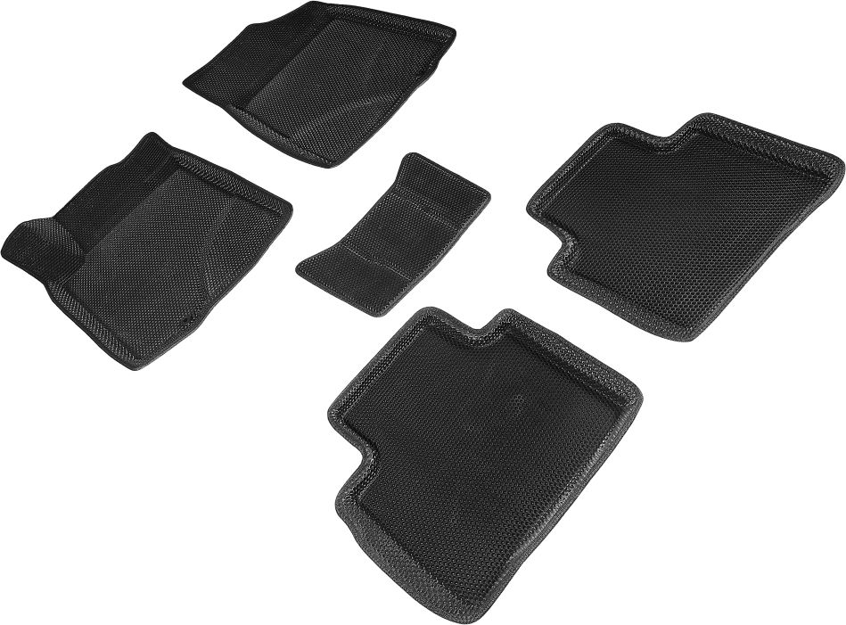 Коврики Seintex 3D EVA Соты для салона Nissan Teana J32 2008-2014 ЧЕРНЫЕ. Артикул 97420
