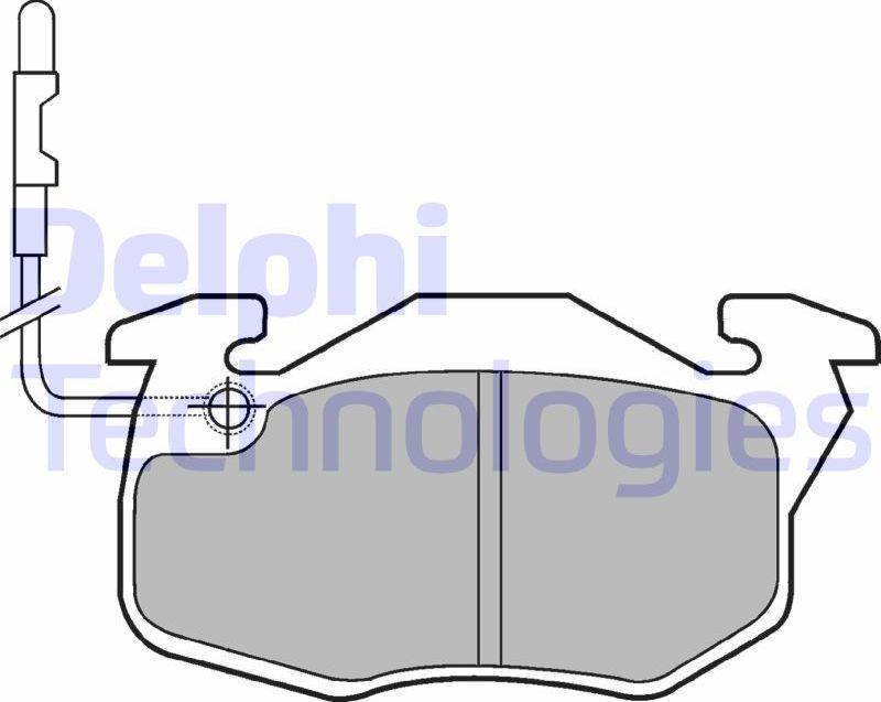 Тормозные колодки Delphi (Low-Metallic). Артикул LP490