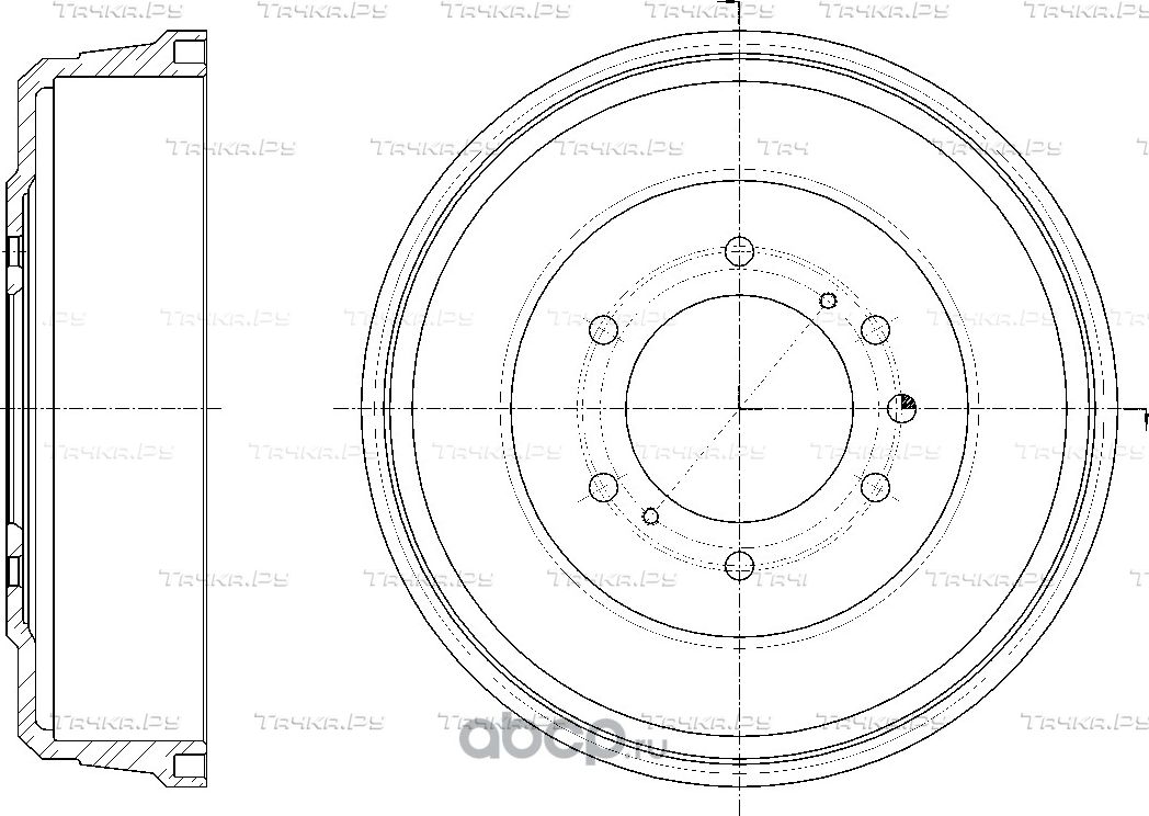 Барабан тормозной (G-Brake). Артикул GD06654