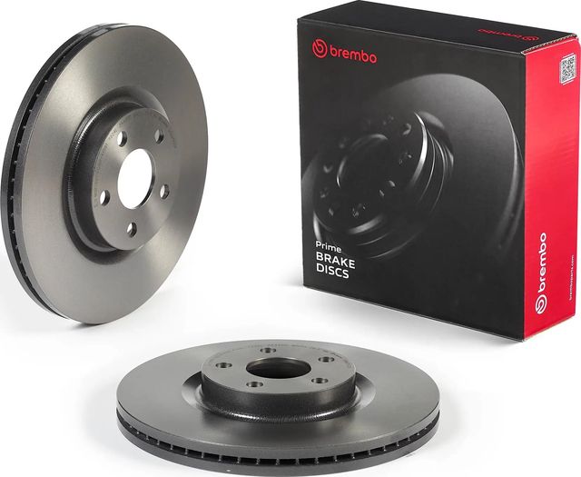 Тормозной диск Brembo PRIME LINE - UV Coated передний для Ford S-MAX II 2015-2026. Артикул 09.N256.31