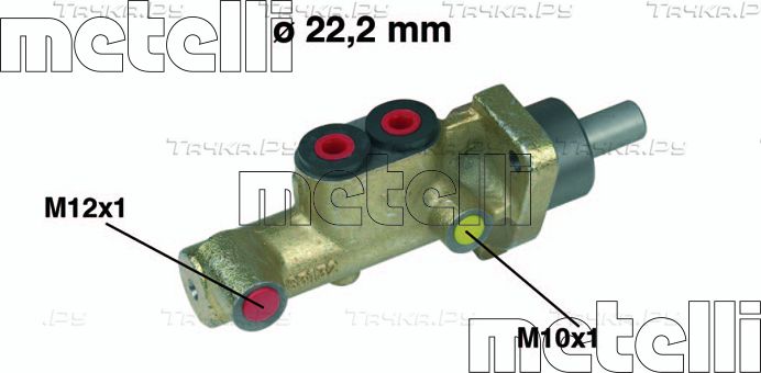 Тормозной цилиндр главный Metelli для Opel Kadett E 1984-1992. Артикул 05-0246
