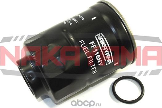 Фильтр топливный MITSUBISHI LANCER, PAJERO, L200/300, GALANT, MAZDA 323 D 84-, H (Nakayama). Артикул FF116NY