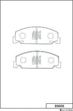 Тормозные колодки MK Kashiyama передние для Honda Civic IV 1988-1992. Артикул D5035