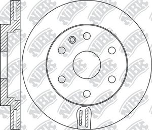 Тормозной диск NiBK задний для Cadillac SRX II 2009-2016. Артикул RN1683