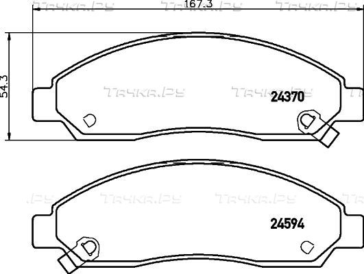 Тормозные колодки Nisshinbo Strong Ceramic передние для Great Wall Wingle 5 2012-2026. Артикул NP4003SC