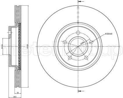 Тормозной диск Trusting. Артикул DF987