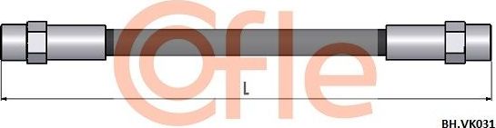 Тормозной шланг Cofle. Артикул 92.BH.VK031