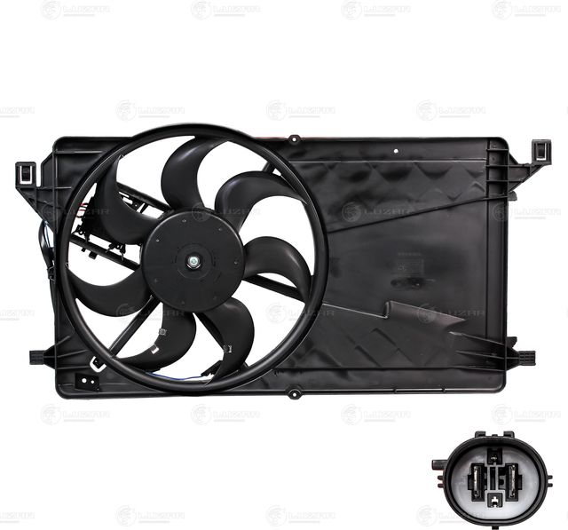 Вентилятор радиатора двигателя Luzar для Mazda 3 I (BK) 2003-2009. Артикул LFK 2520