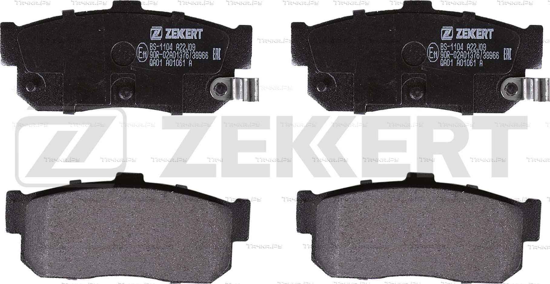 Тормозные колодки Zekkert задние для Nissan Cefiro A33 2000-2003. Артикул BS-1104