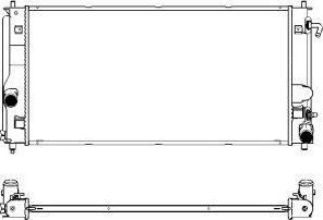 Радиатор охлаждения двигателя Sakura. Артикул 3461-1013